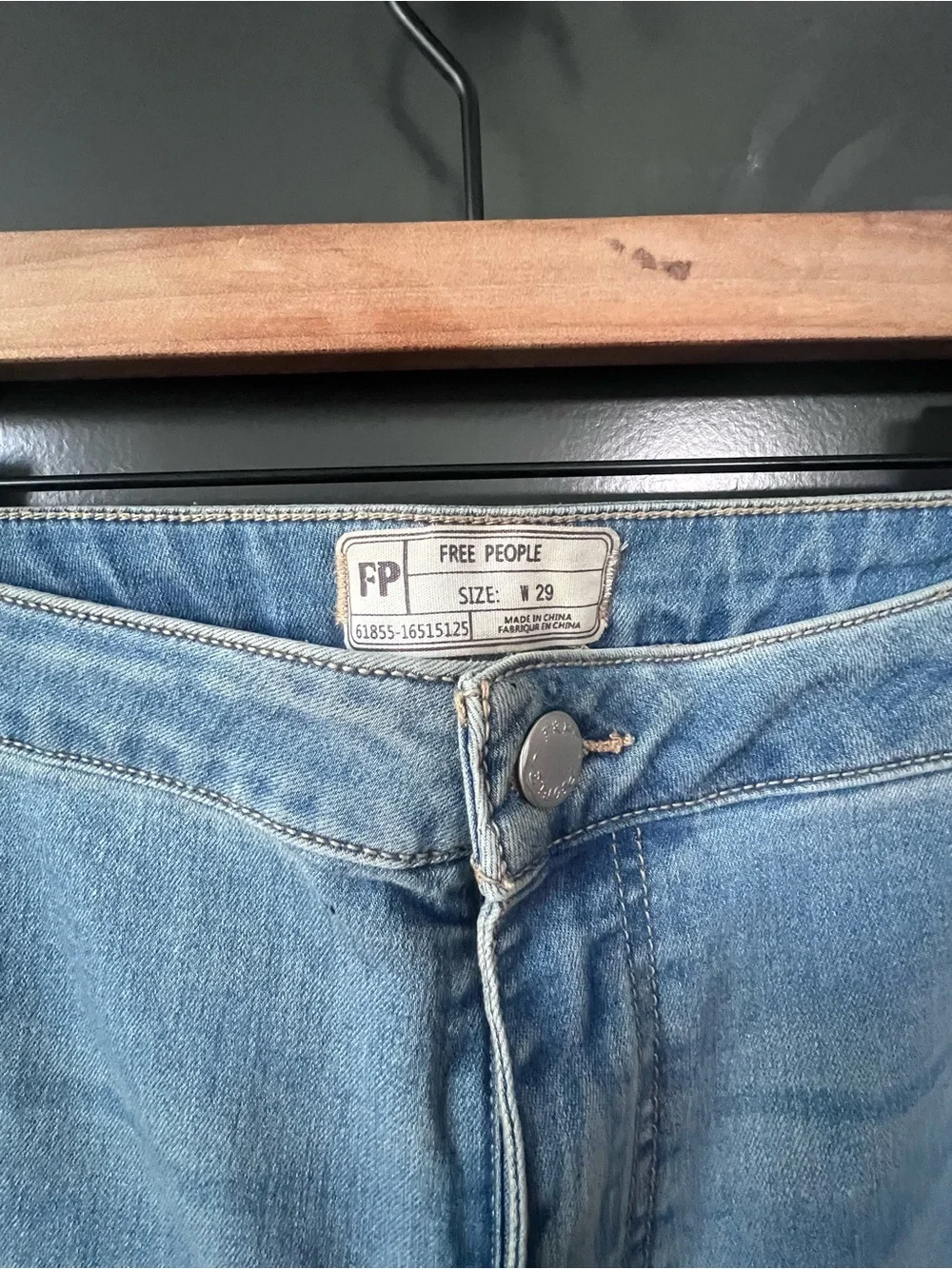 Free People Light Blue Women's Flared Jeans